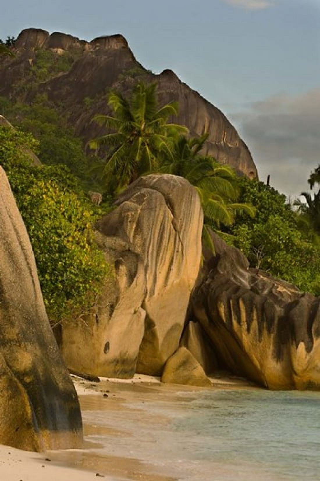 Anse-Source DArgent Beach Seychelles Africa Canvas Art - Alison Wright DanitaDelimont (23 x 34)