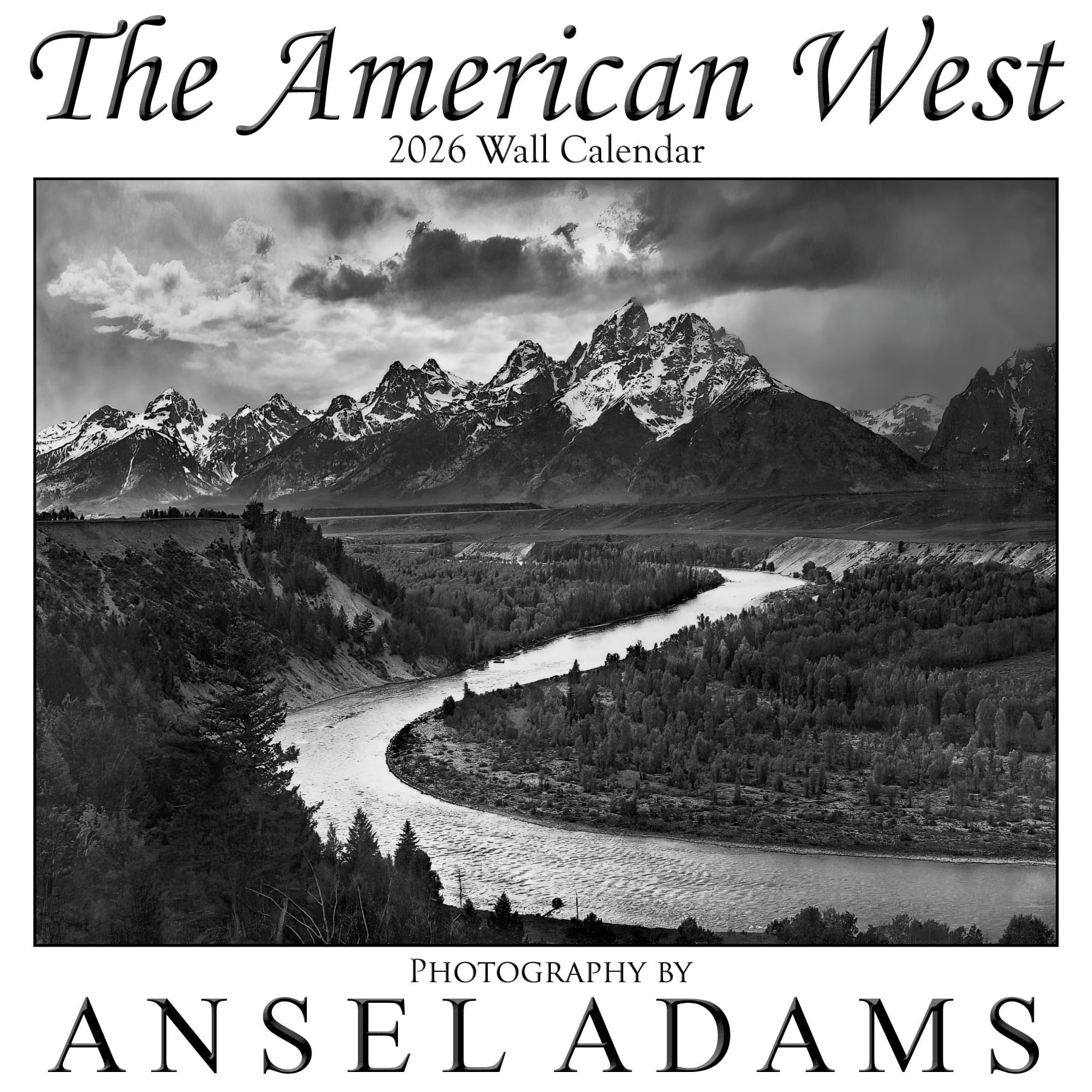Ansel Adams 2026 Wall Calendar (12"x12", Brand New) - Black &amp; White ...