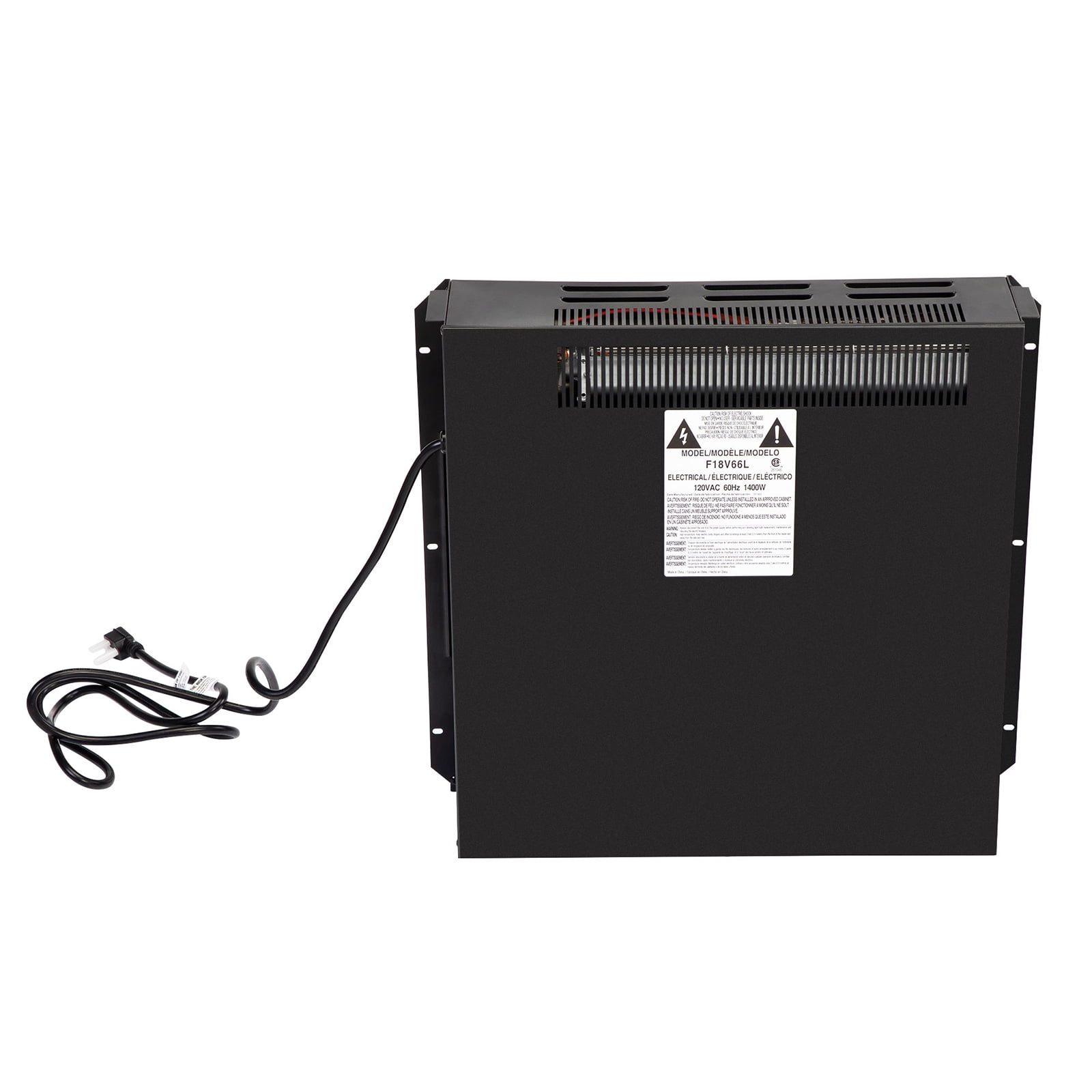 Anself 18" Freestanding & Recessed Electric Fireplace Insert Heater