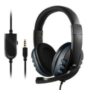 Anself 3.5mm Wired Gaming Headphones over Ear Game Headset Noise Canceling with Microphone Volume Control for PC Laptop Smart Phone