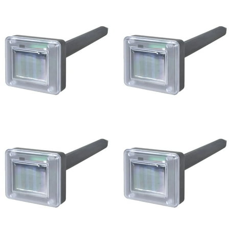Anself 4 Pack Solar Rat Exterminator Solar Powered Animal Control for Lawn, Garden, Yard