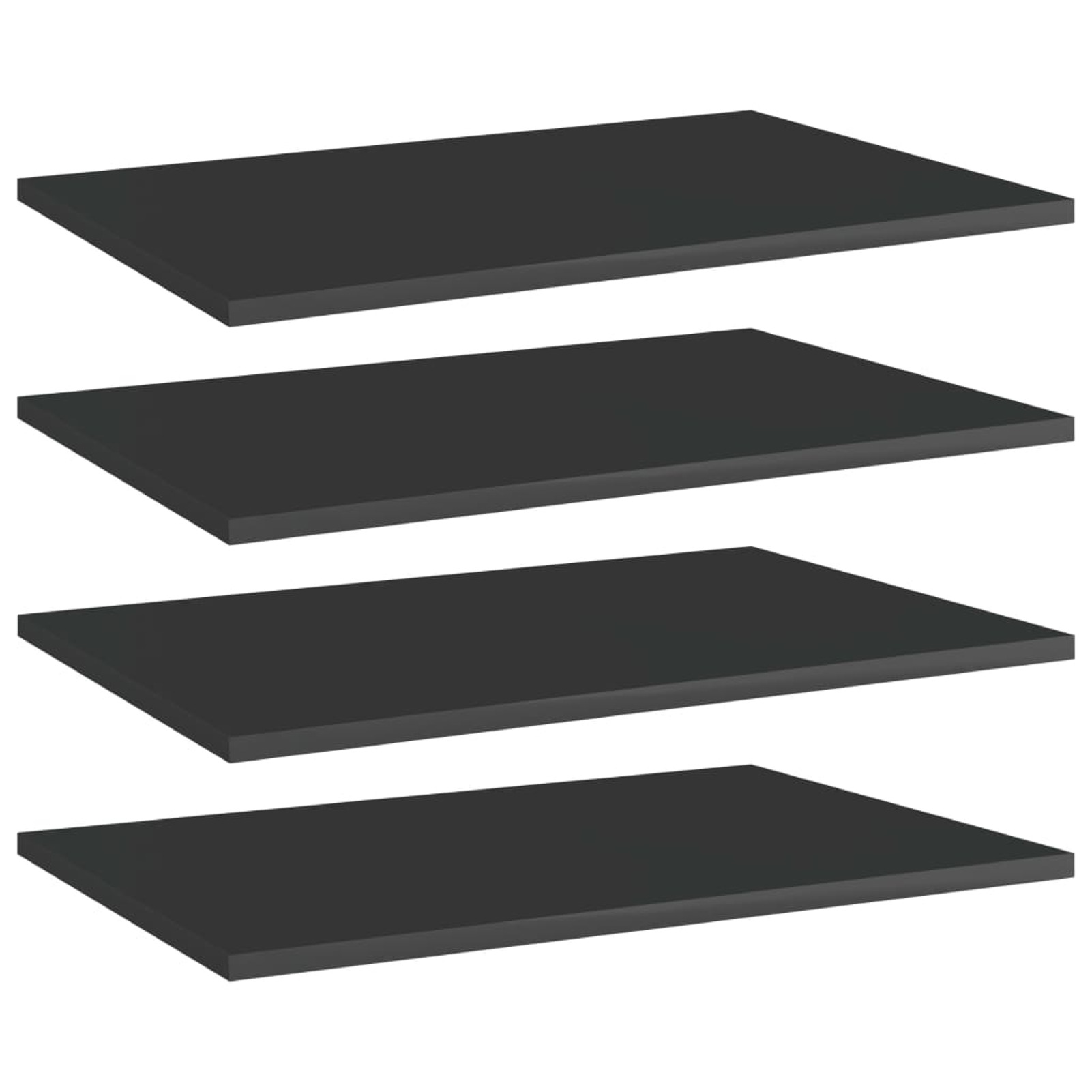 Anself 4 Piece Bookshelf Boards, Engineered Wood Replacement Panels