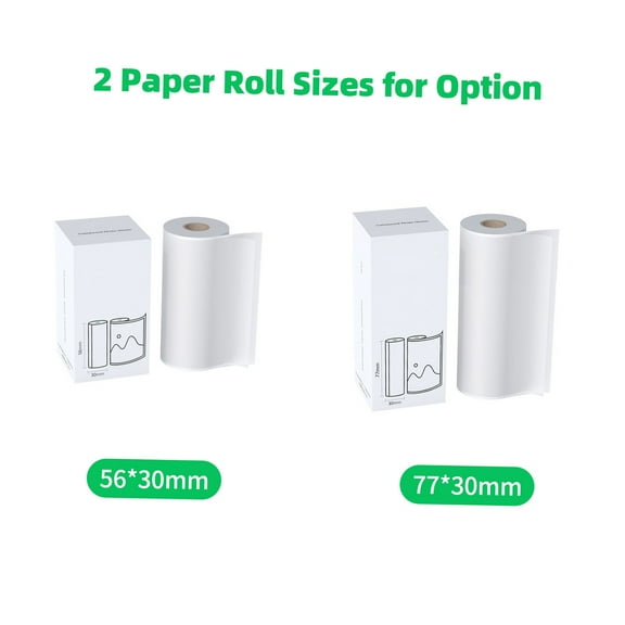 Anself 77mm Translucent Photo Sticker Thermal Paper Roll A9/A9s/A9 Max Waterproof Sticky Paper