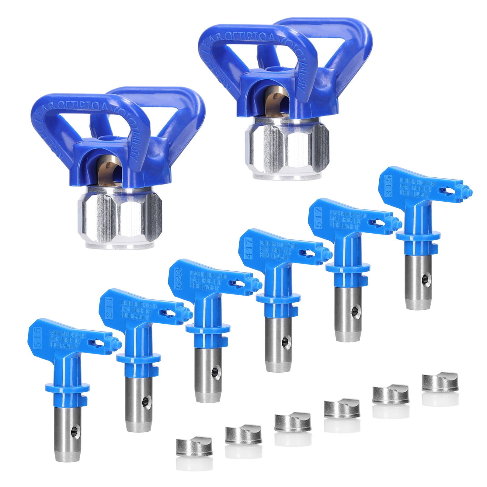 Anself Airless Paint Nozzles Set Reversible Spraying Machine Tips Airless Paint Sprayer Nozzle