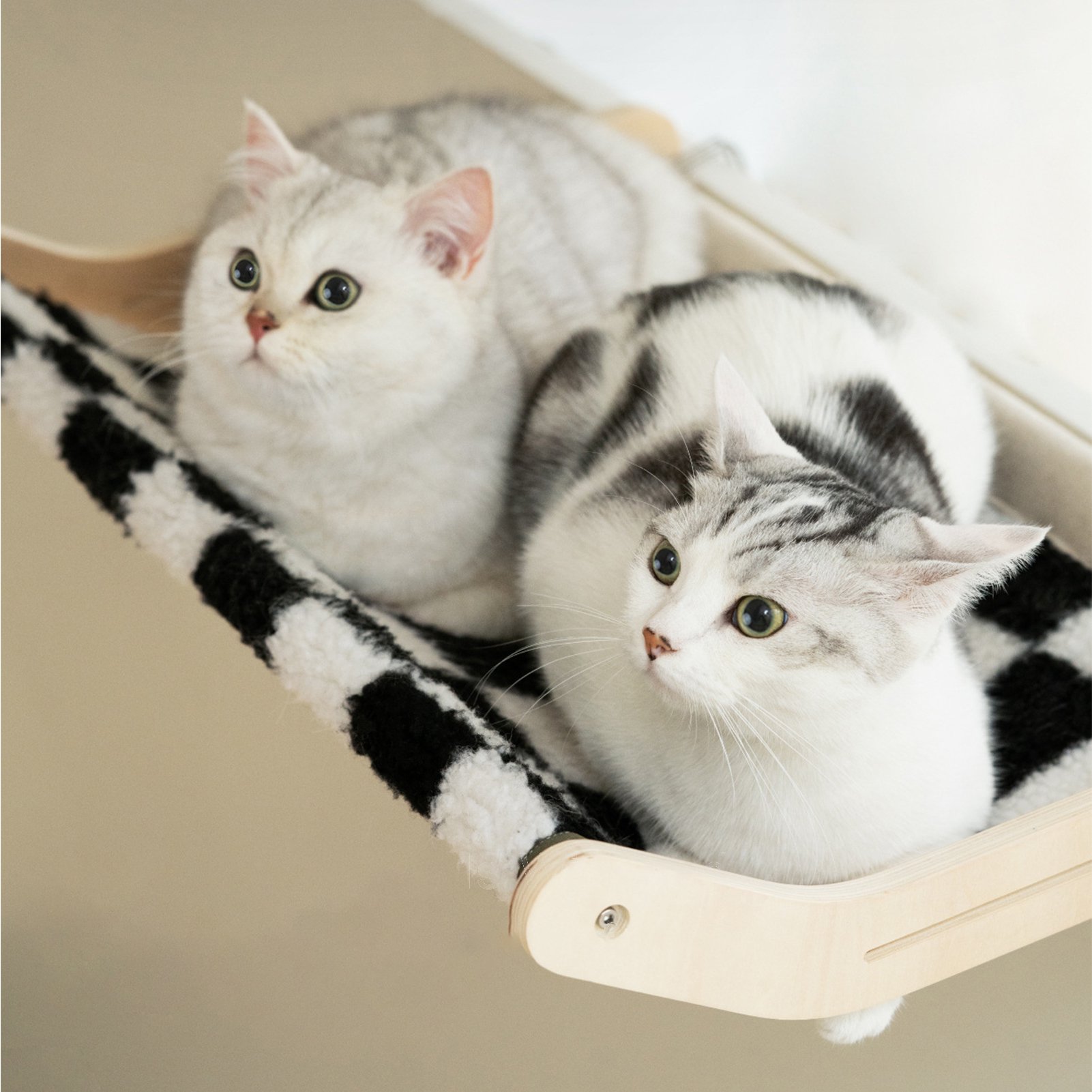 Anself Cat Bed Window, Cat Window Hammock Window Perch, Safety Cat Shelves Space Saving Window Mounted Cat Seat for Large Cats