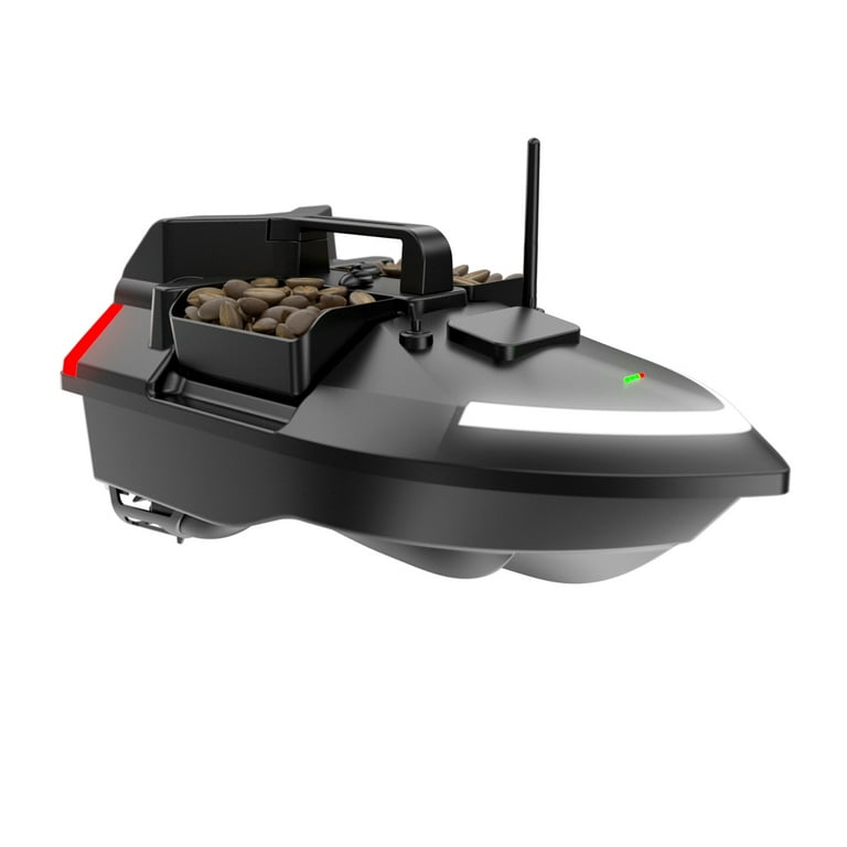 Anself Fishing Bait Boat 500m Remote Control Bait Boat Dual Motor Fish  Finder 2KG Loading Support Automatic CruiseReturnRoute Correction with  Night