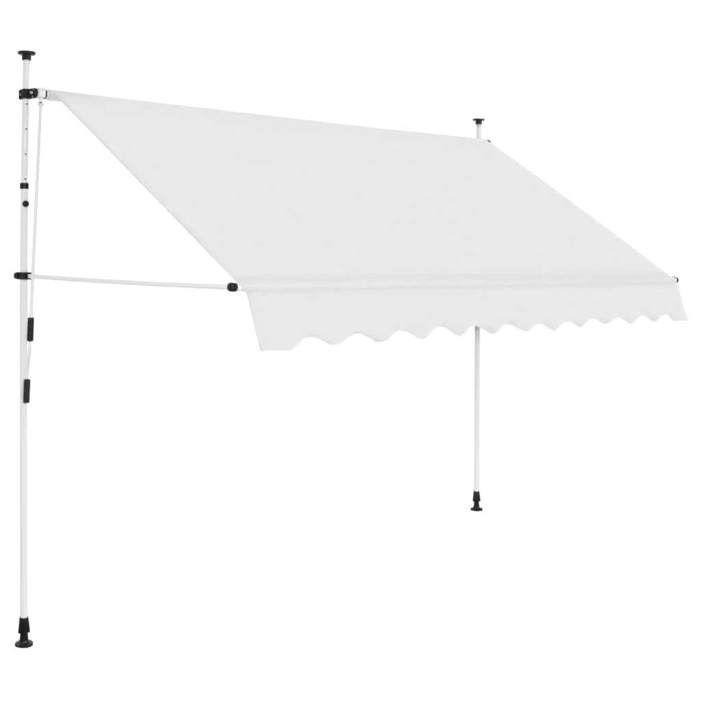 Anself Folding Retractable Window Awning Canopy Cover with Crank Handle
