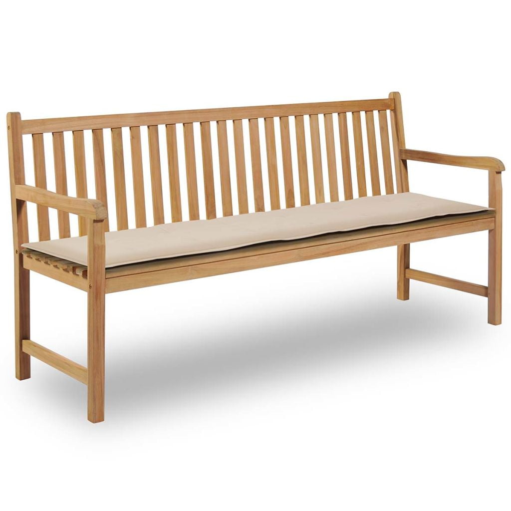 Anself Garden Bench Cushion Fabric Waterproof Garden Bench Chair Cushion Outdoor Indoor Soft Seat Cushions Cream 70.9 x 19.7 x 1.18 Inches L x W x H Walmart