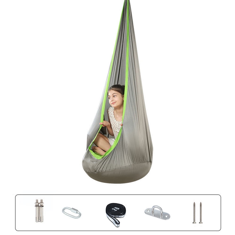 Anself Indoor and Hanging Pods Swing Hammock Chair for Kids, Child