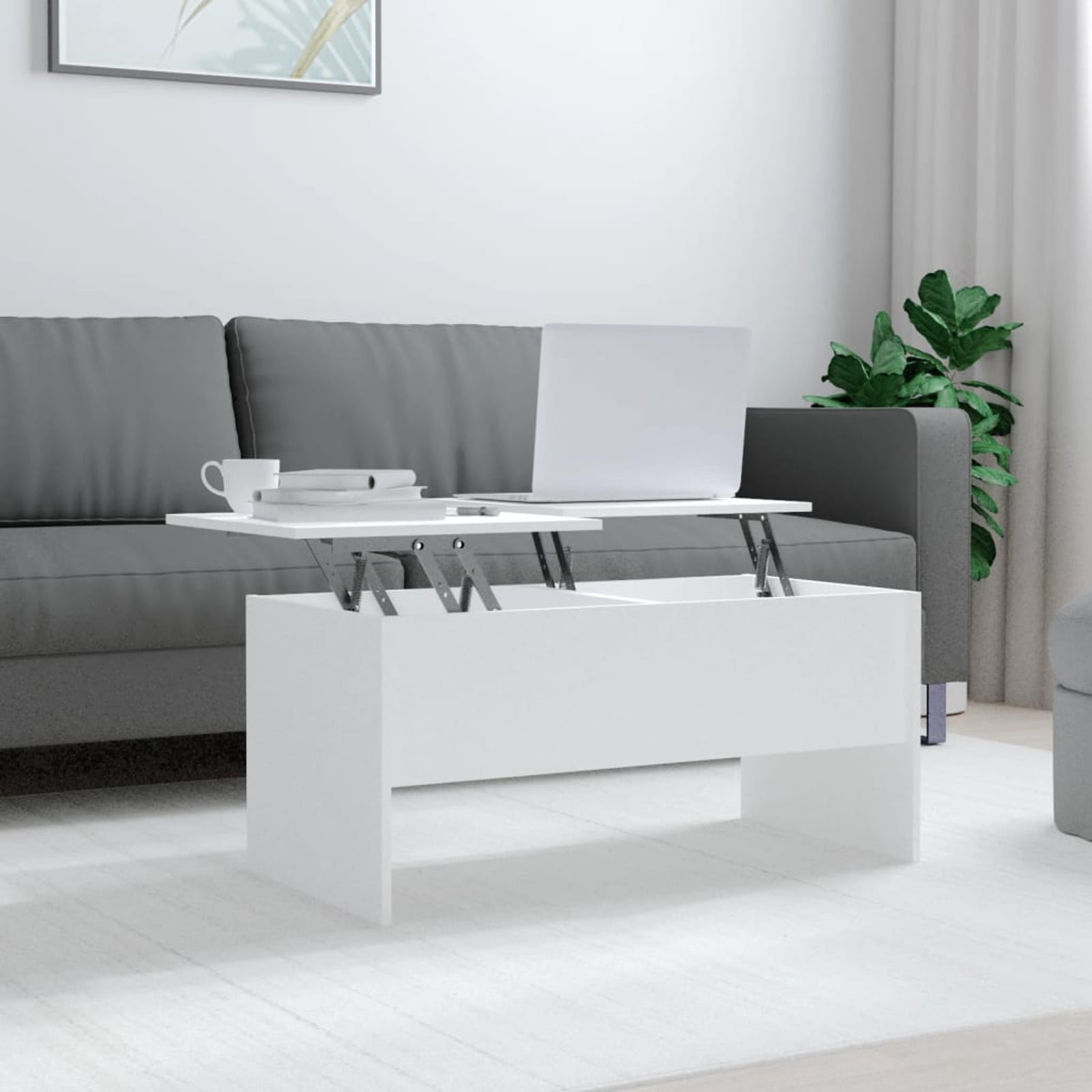 Anself Lift Top Coffee Table with Hidden Storage Compartment