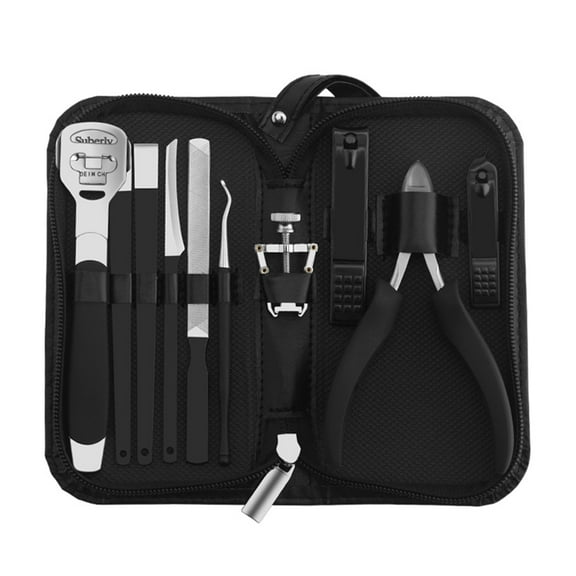 Anself Manicure Set Stainless Steel Nail Set Pedicure Set Fingernails Toenails Clippers Sharp Nail Cutter