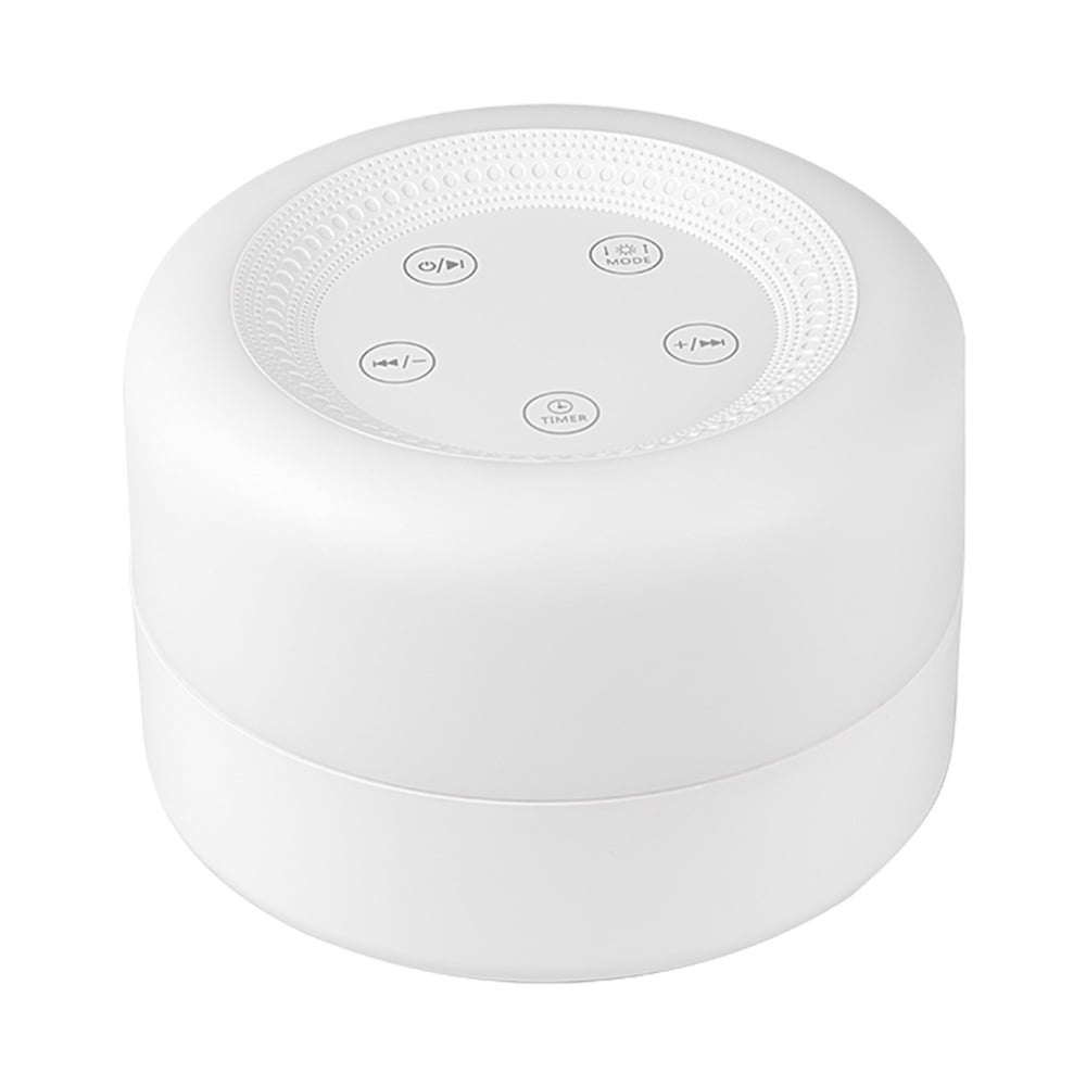 Anself Portable White Sound Machine Baby Soother Adjustable Night Light
