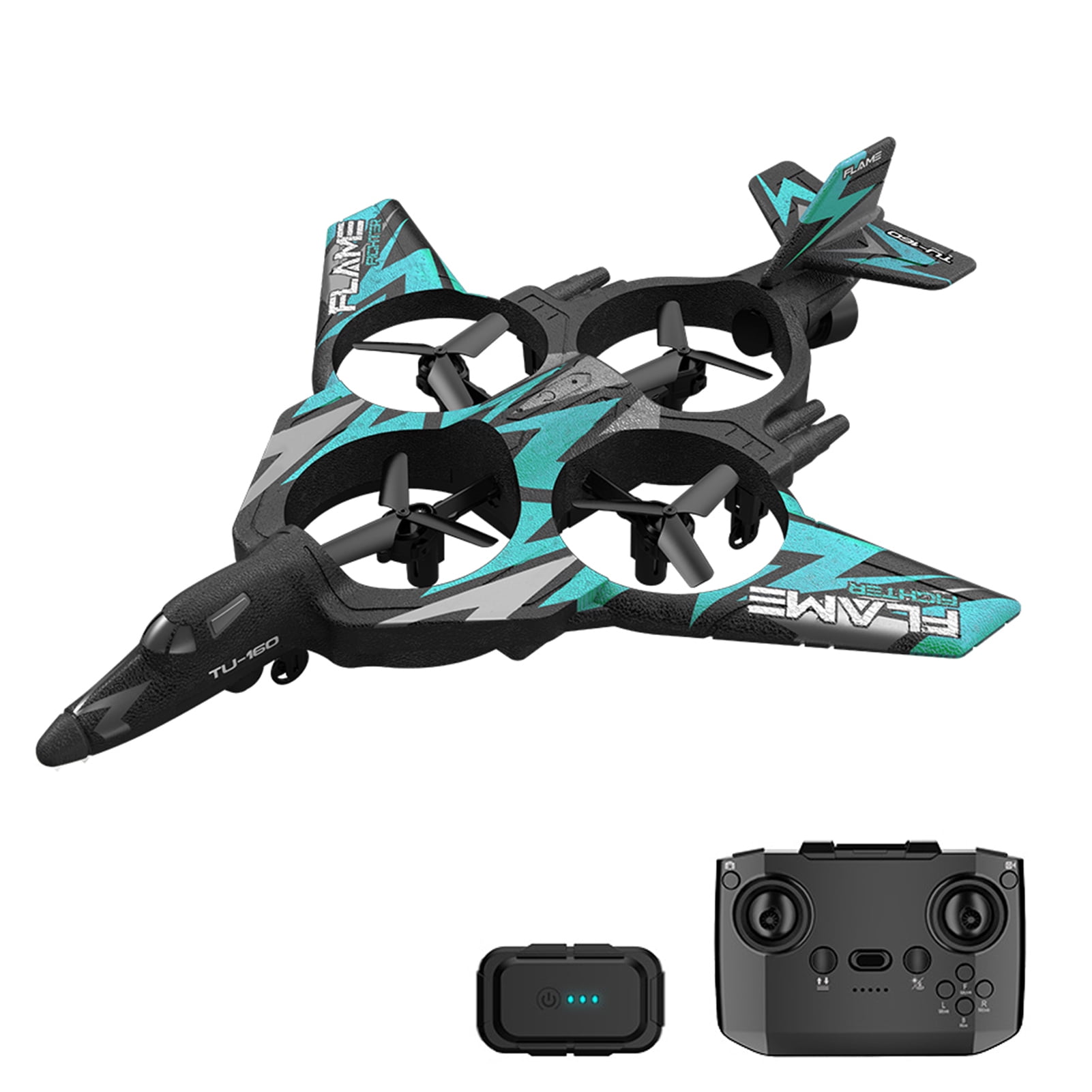Anself Remote Control Plane with Gravity Sensing and LED Lights, 2.4Ghz