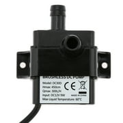 Anself Ultra-quiet DC12V 9W Micro Brushless Water Oil Pump Waterproof Submersible Fountain Aquarium Circulating 300LH Lift 450cm