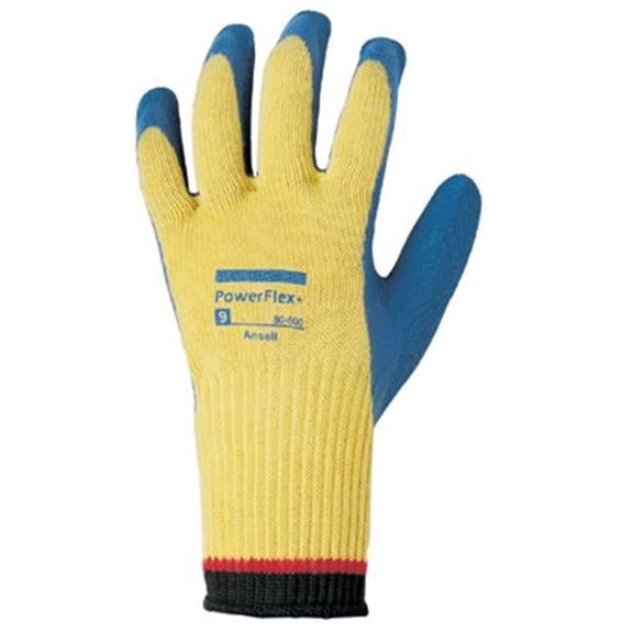 Ansell 012-80-600-9 206410 9 Powerflex Natural Rubber
