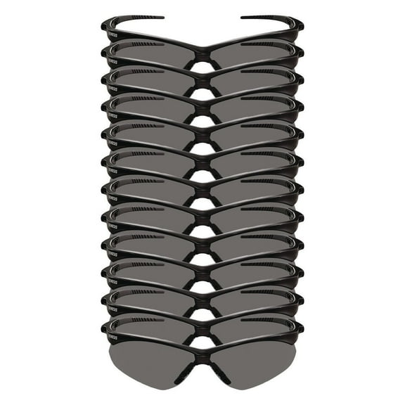 Ansell 55391 V30 Nemesis VL Safety Glasses - Black Frame/Smoke Lens (12/Carton)