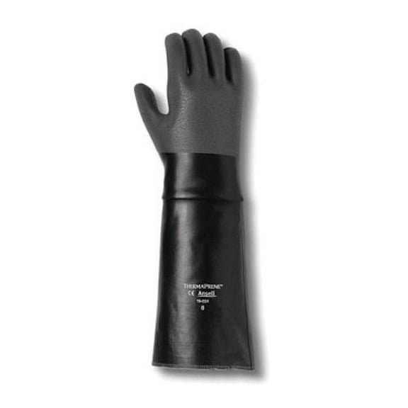 Ansell Black ThermaPrene 18" Glove, Size 10 - One Pair
