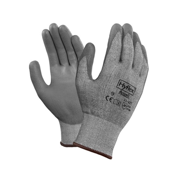 Ansell 11-727 HyFlex Cut-Resistant Work Gloves, PU Coated Palm - Size 11 - XXL - 12 Pairs