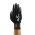 thumbnail image 1 of Ansell Hyflex 11-600 Light Duty Industrial Workwear Safety Gloves with Palm Coating, Black Medium (8), 3 Pairs, 1 of 2