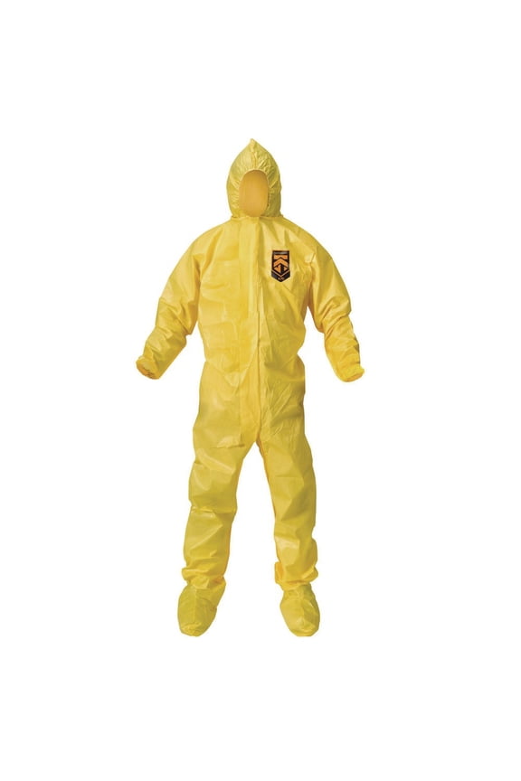 KCC 00685 A70 Chemical Spray Protection Coveralls - 2X-Large, Yellow (12/Carton)