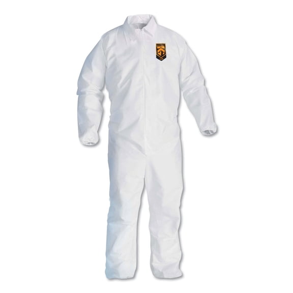 A40 Elastic-Cuff and Ankles Coveralls - 3X-Large/White (25/Carton)
