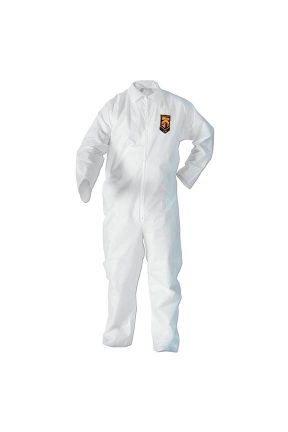 KCC 49102 A20 Elastic-Back Wrist/Ankle Coveralls - Extra Large, White (24/Carton)