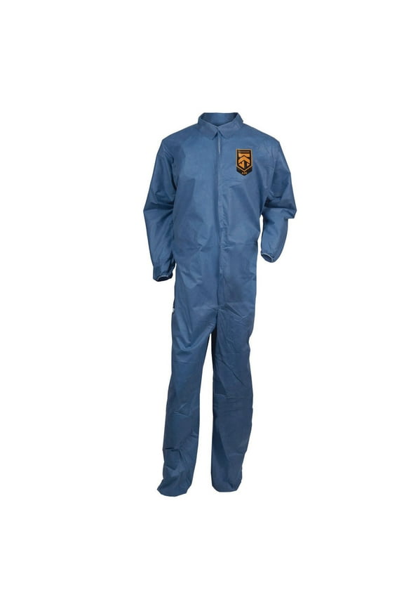 KCC 58506 A20 Zip Front Breathable Particle Protection Coveralls - 3X-Large, Blue (20/Carton)