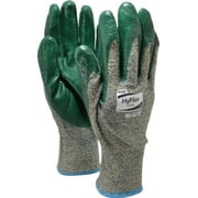 Ansell Size 2XL 11, ANSI Cut Lvl 4, Abrasion Lvl 3, Nitrile Coated Cut Resistant Gloves 12" Long, Palm & Fingers Coated, Aramid Lining, Knit Wrist, Green, Paired