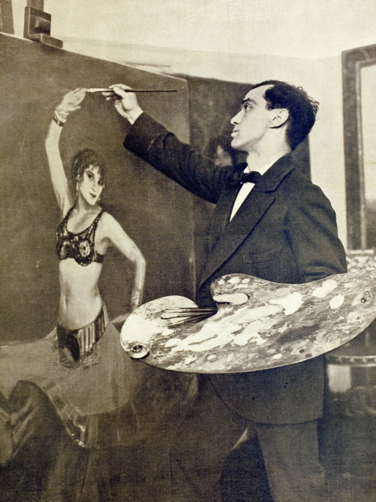 Anselmo Miguel Nieto 1881 - 1964 Spanish Artist From La Esfera 1914 Canvas Art - Ken Welsh Design Pics (12 x 16)