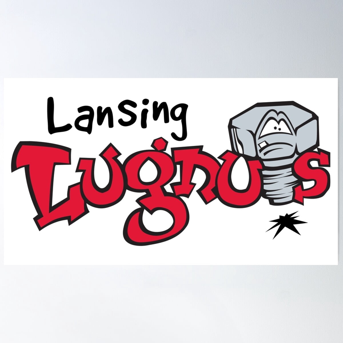 Ansing Lugnuts Icons Poster Wall Art, Modern Wall Decor For Living Room ...