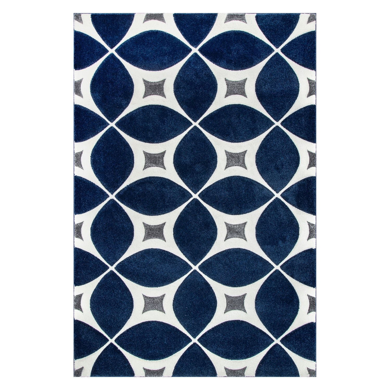 Ansley Moroccan Lattice Tassel Shag Area Rug, 7x9, Beige