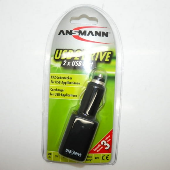 Ansmann 2 Port Carcharger For USB-Applications 5711013