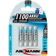 thumbnail image 1 of Ansmann NiMH Rechargeable Batteries AAA 1100mAh, 4 Pack, 1 of 1