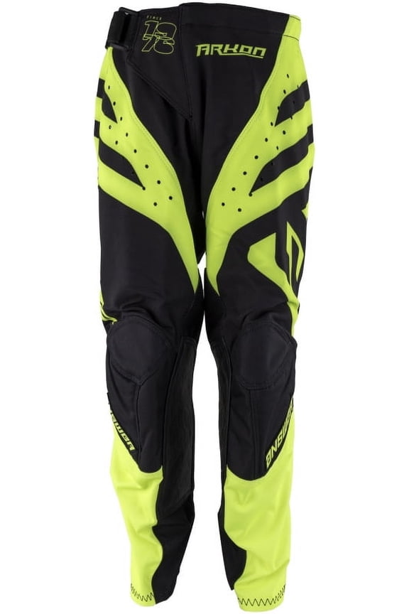 25 Arkon Nitrus Pants Black/Hyper Acid Youth Size - 20