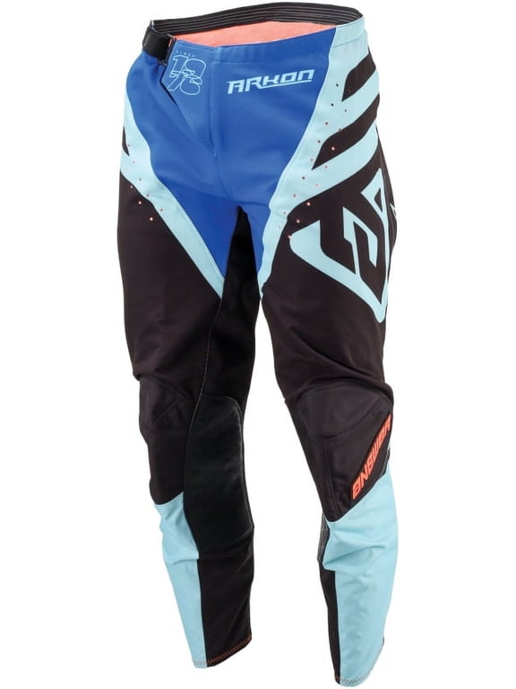 25 Arkon Nitrus Pants Blue/Black/Hyper Orange Youth Size - 24