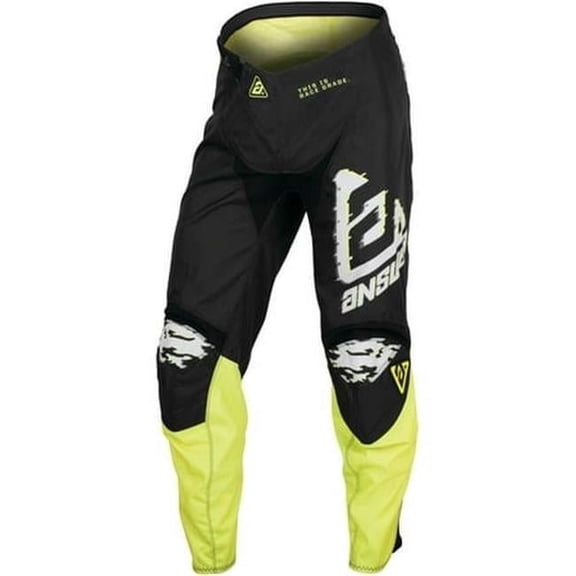 Answer A23.5 Syncron Meltdown Mens MX Offroad Pants Gray/Hyper Acid/Black 38 USA