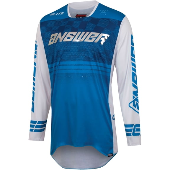Answer A23 Elite Finale Mens MX Offroad Jersey Blue/White LG
