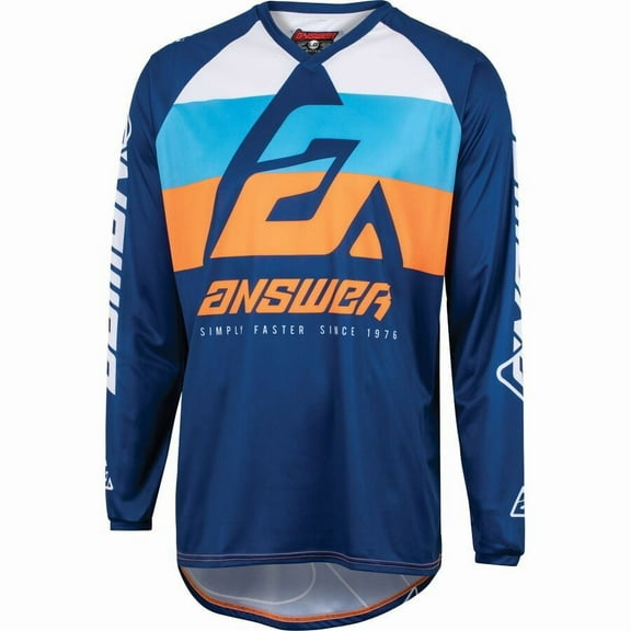 Answer A23 Syncron CC Mens MX Offroad Jersey Blue/Orange SM