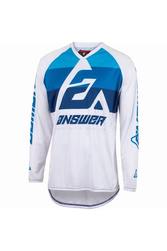 A23 Syncron CC Mens MX Offroad Jersey Blue/White XL