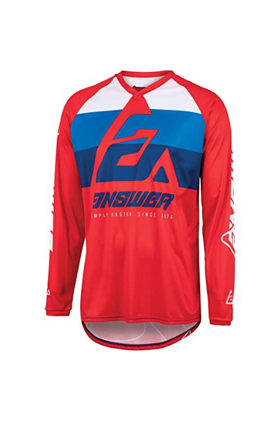 A23 Syncron CC Mens MX Offroad Jersey Red/Blue MD