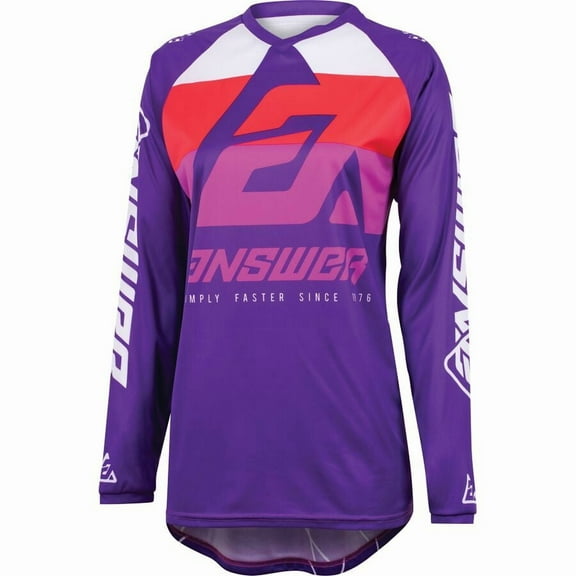 Answer A23 Syncron CC Womens MX Offroad Jersey Purple/Red LG