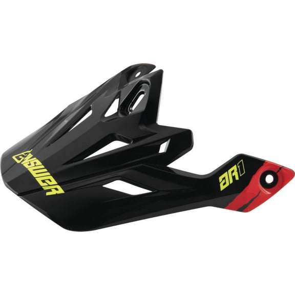Answer AR-1 Helmet Visor/Peak Pro Glo Red/Black/Hyper Acid