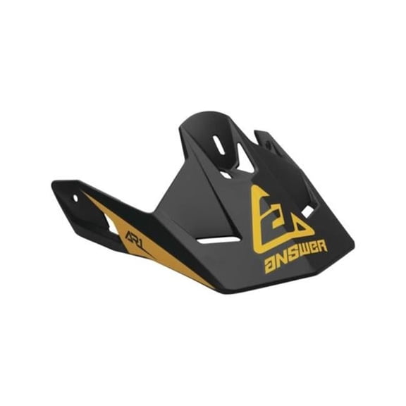 Answer AR1 Bold Helmet Visor/Peak Black/Bus Yellow