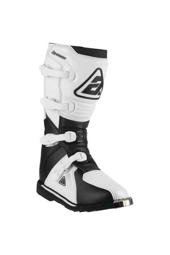 AR1 Mens MX Offroad Boots Black/White 7 USA