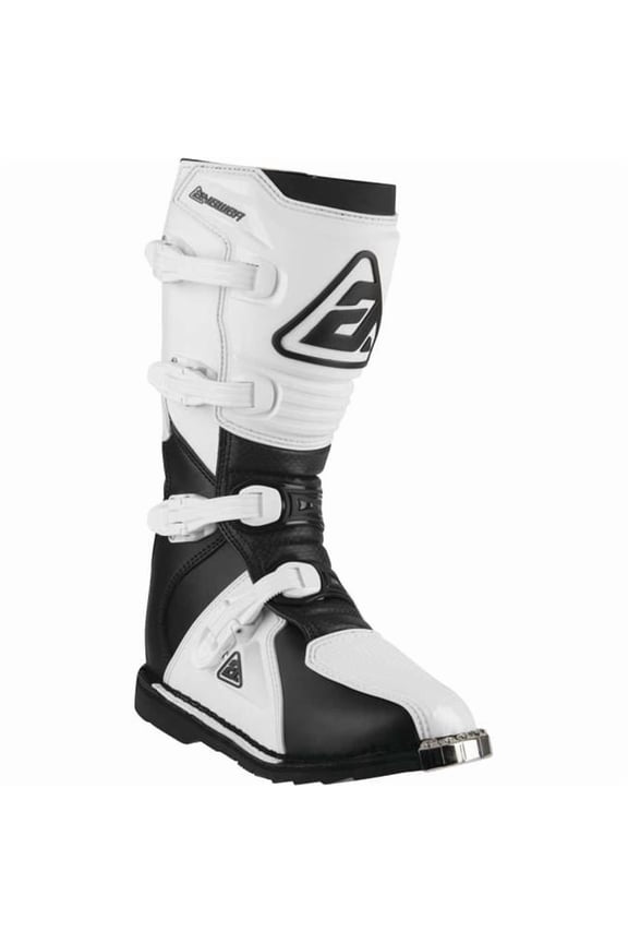 AR1 Mens MX Offroad Boots Black/White 7 USA
