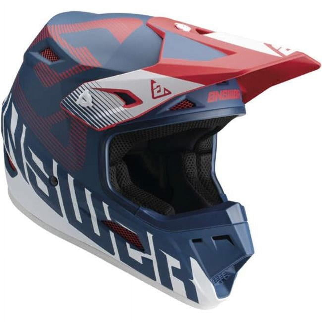 Answer AR1 V2 Dirt Bike Helmet for Adults, MX Offroad with DOT Motocross  Standards, XXL Red, White & Blue - Walmart.com
