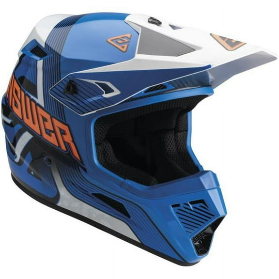 Answer AR1 Vendetta Helmet Blue/White/Orange Youth - Large