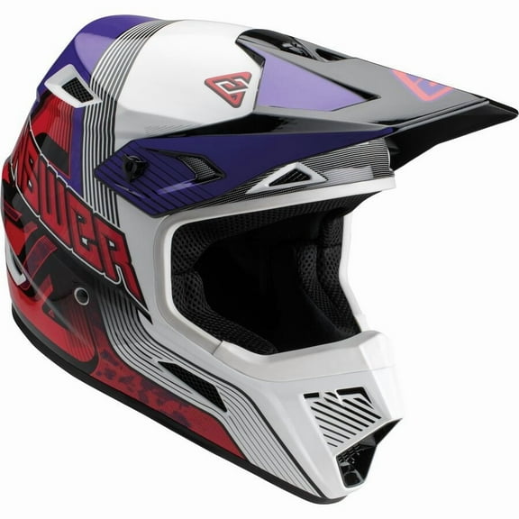 Answer AR1 Vendetta MX Offroad Helmet Red/White/Purple XL