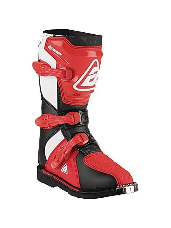 AR1 Youth MX Offroad Boots Black/Red/White 4 USA