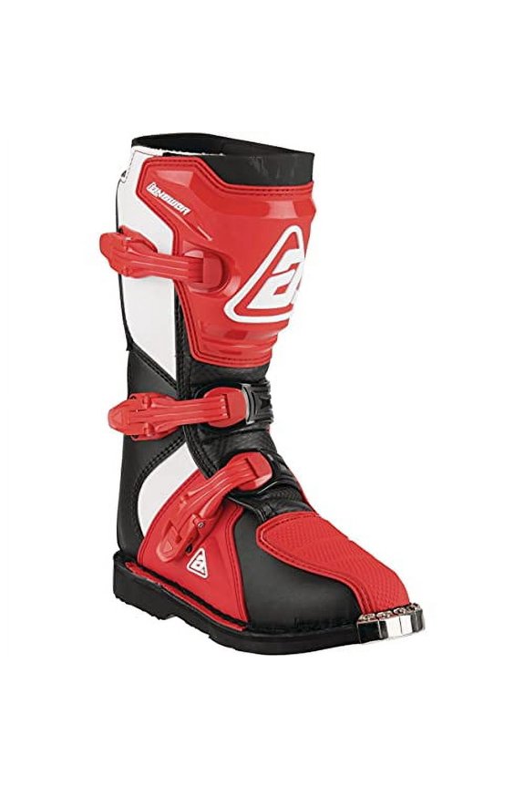 Answer AR1 Youth MX Offroad Boots Black/Red/White 4 USA